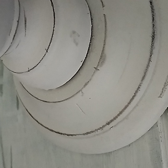 Candlestick candle holder white rustic - Picture 8 of 10